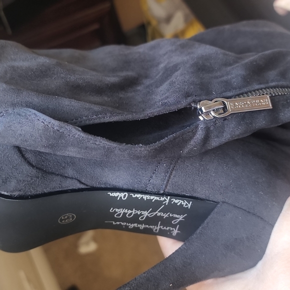 Kim Kardashian knee high black booths 6.5 - Picture 2 of 7